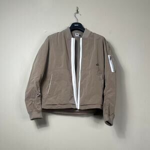 Nike Minimalist Taupe Bomber Jacket